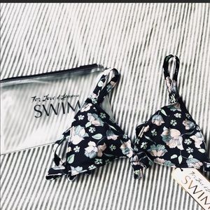 For Love & Lemons Strappy Tulipe Bikini Top